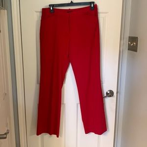 Red modern fit Trousers